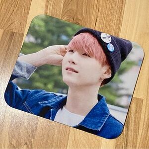 NWOT UNOFFICAL BTS SUGA Min Yoongi Mousepad + Unoffical Freebies